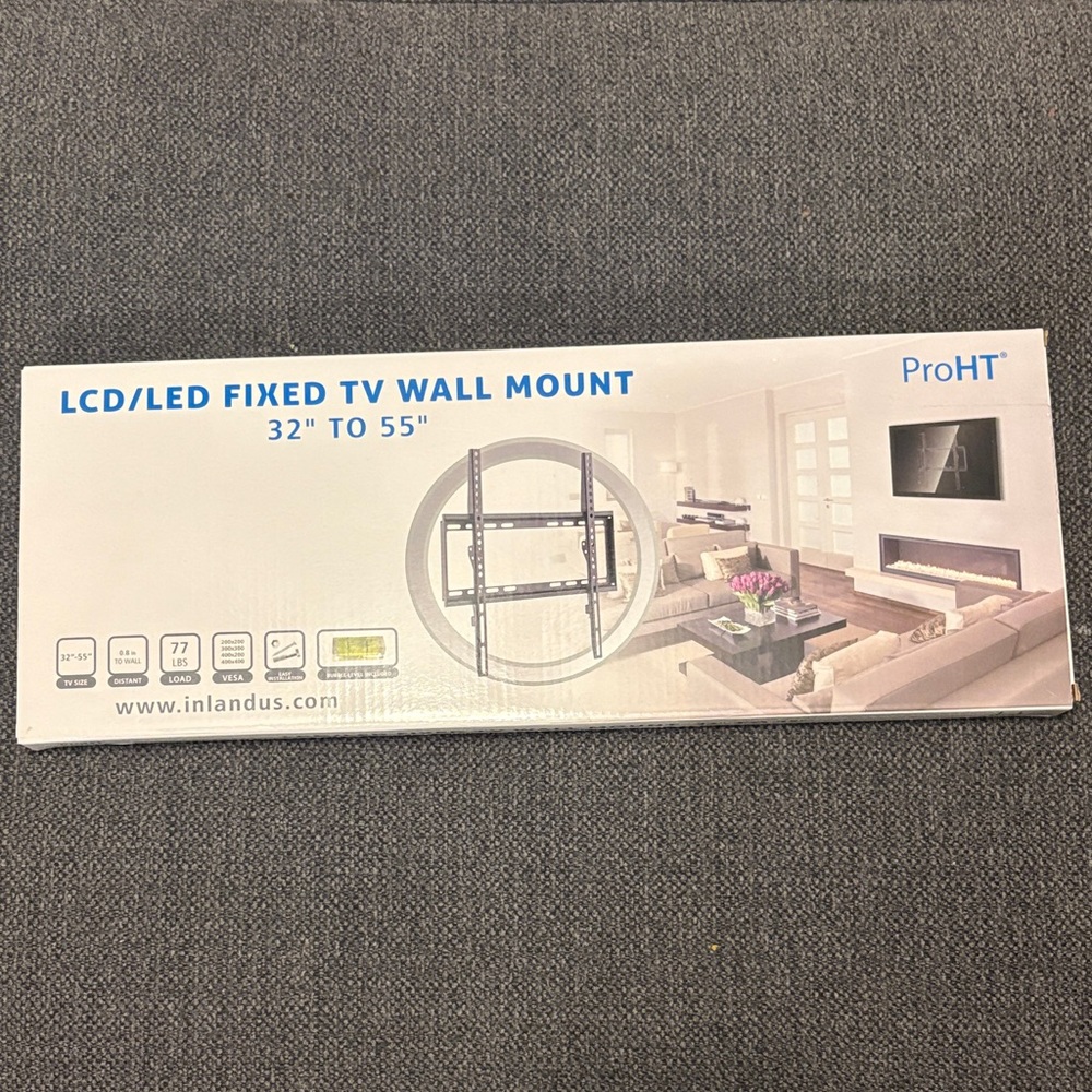 Black TV Wall Mount for 32" to 55" Screens